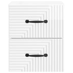 Mesita de Noche de Pared 2 pcs Brillante 34,5 x 33 x 40 cm