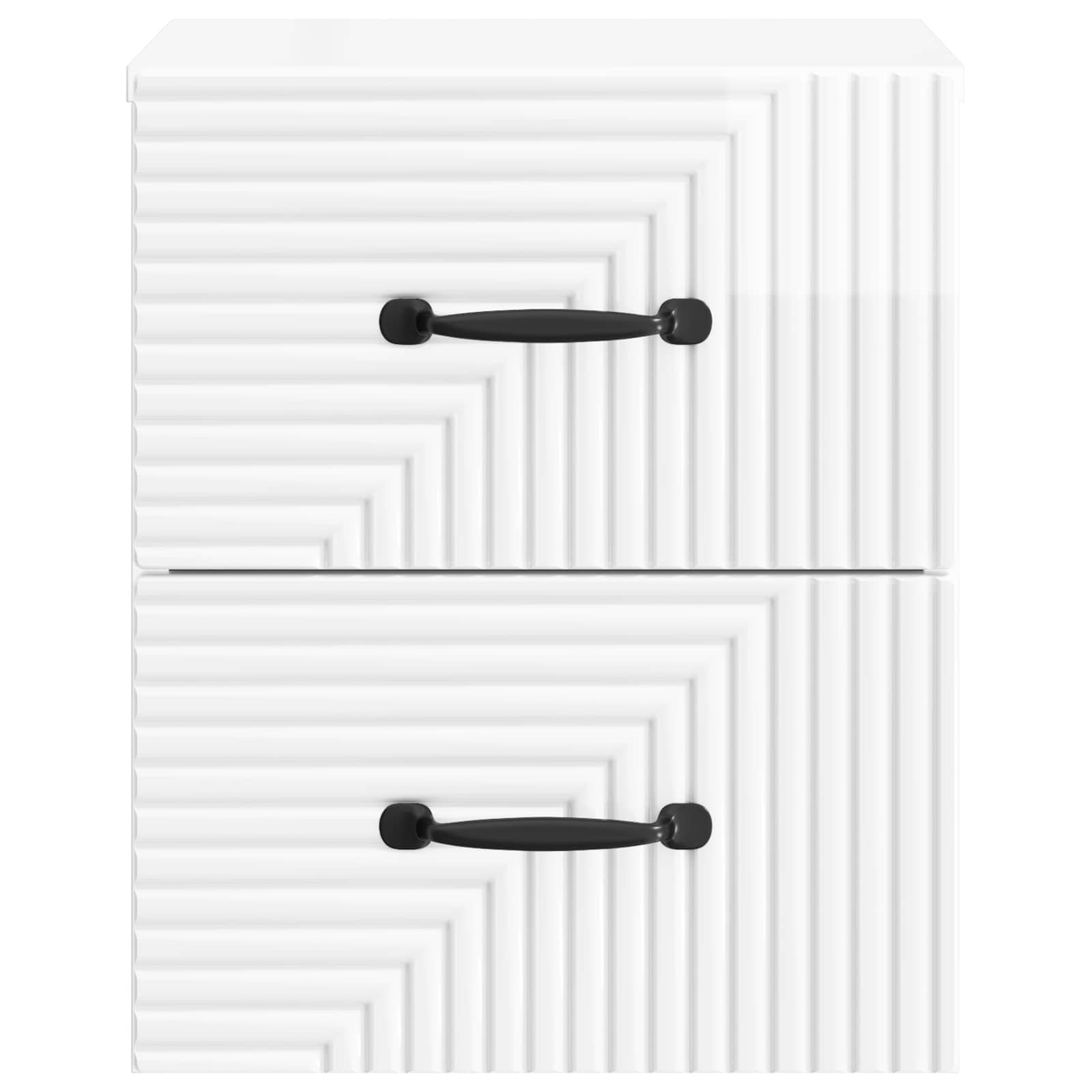 Mesita de Noche de Pared 2 pcs Brillante 34,5 x 33 x 40 cm