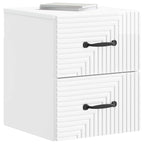 Mesita de Noche de Pared 2 pcs Brillante 34,5 x 33 x 40 cm