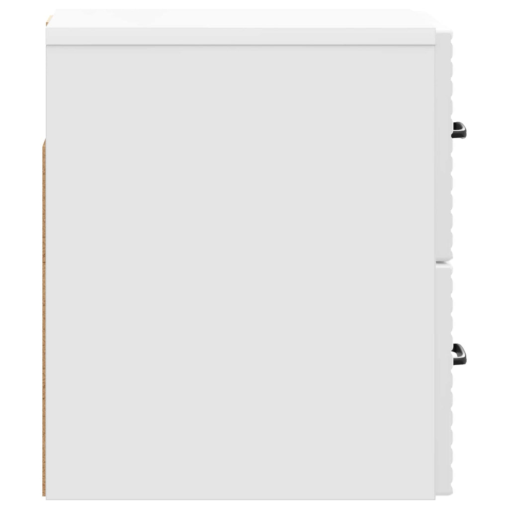 Mesita de Noche de Pared 2 pcs Brillante 34,5 x 33 x 40 cm