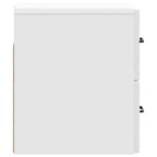 Mesita de Noche de Pared 2 pcs Brillante 34,5 x 33 x 40 cm