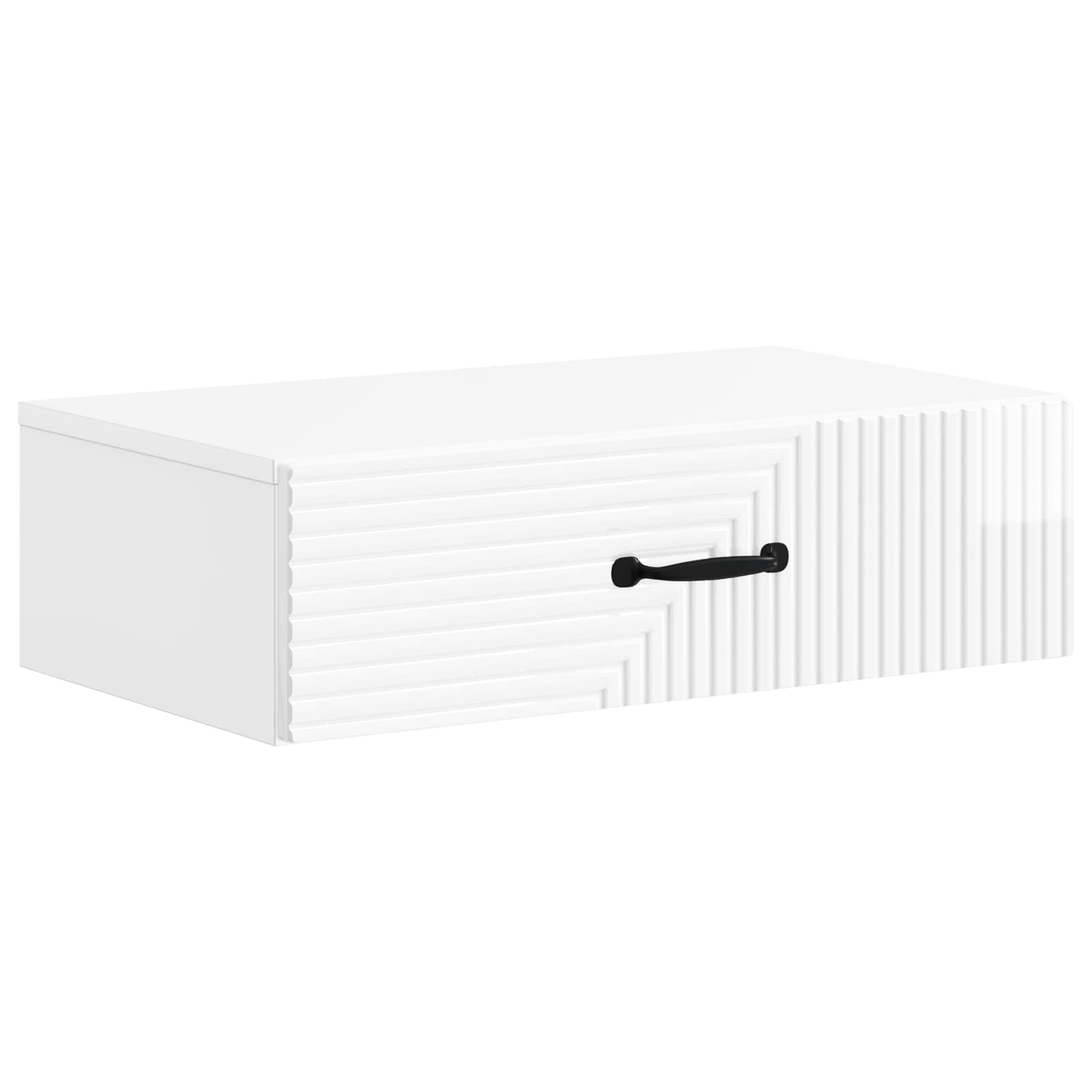 Mesa Lateral Montada en la Pared Brillante 59 x 34,5 x 17 cm