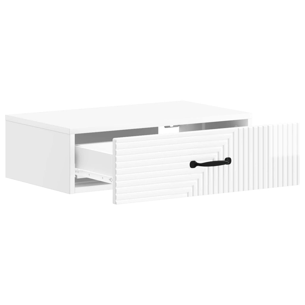 Mesa Lateral Montada en la Pared Brillante 59 x 34,5 x 17 cm