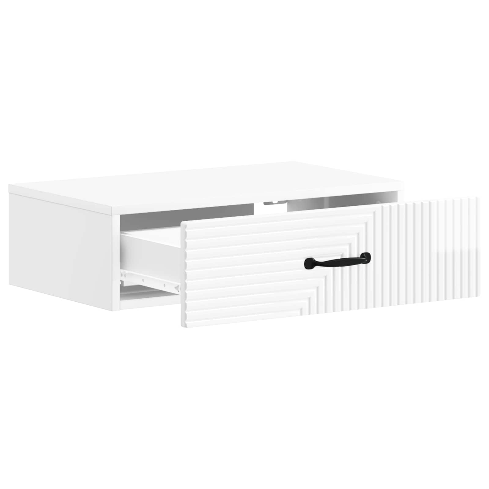 Mesa Lateral Montada en la Pared Brillante 59 x 34,5 x 17 cm