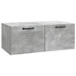 Mueble para TV de pared Brillante 59,5 x 31 x 30 cm