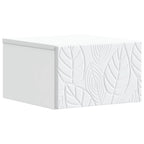 Mesa Lateral Montada en la Pared 2 pcs Blanco 34,5 x 33 x 20 cm