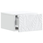 Mesa Lateral Montada en la Pared 2 pcs Blanco 34,5 x 33 x 20 cm