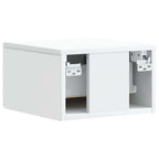 Mesa Lateral Montada en la Pared 2 pcs Blanco 34,5 x 33 x 20 cm