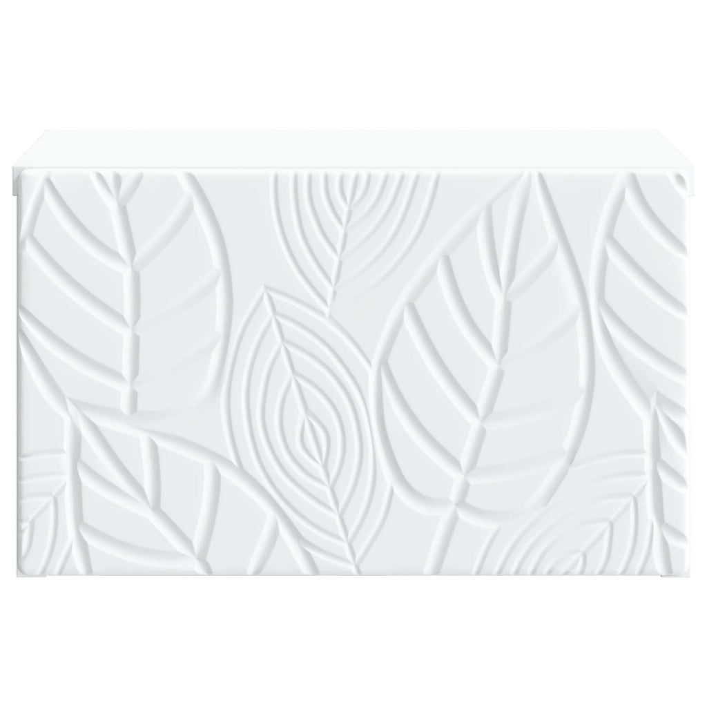 Mesa Lateral Montada en la Pared 2 pcs Blanco 34,5 x 33 x 20 cm