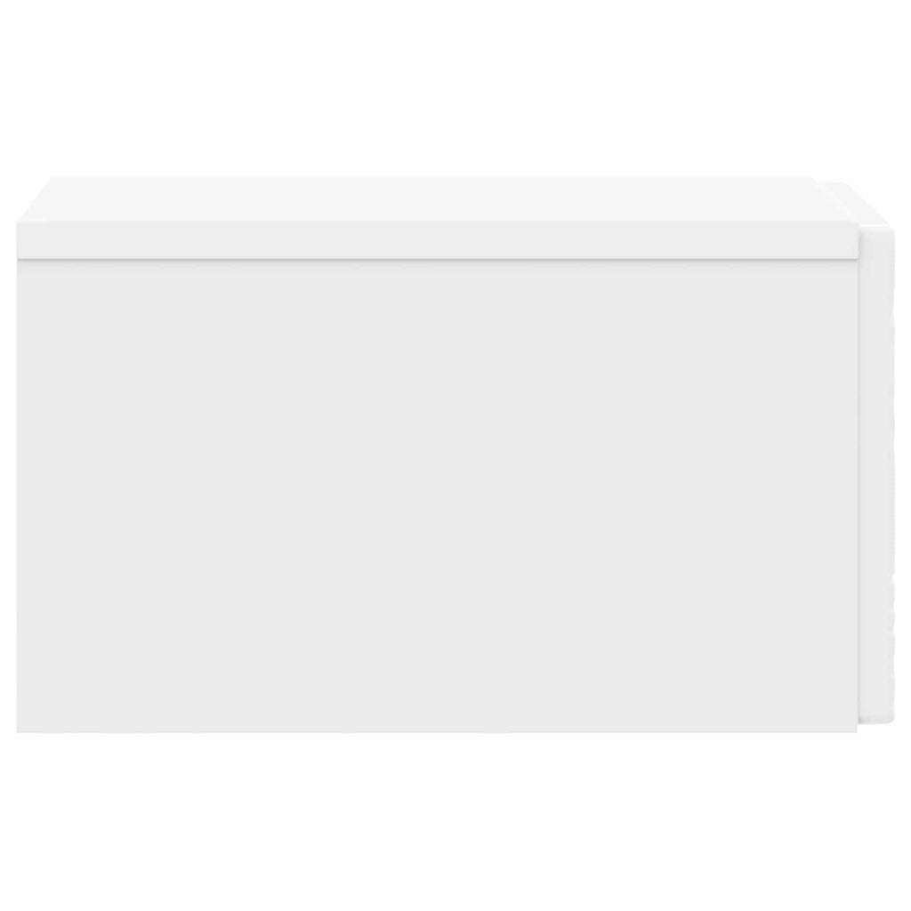 Mesa Lateral Montada en la Pared 2 pcs Blanco 34,5 x 33 x 20 cm