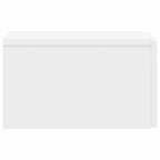 Mesa Lateral Montada en la Pared 2 pcs Blanco 34,5 x 33 x 20 cm