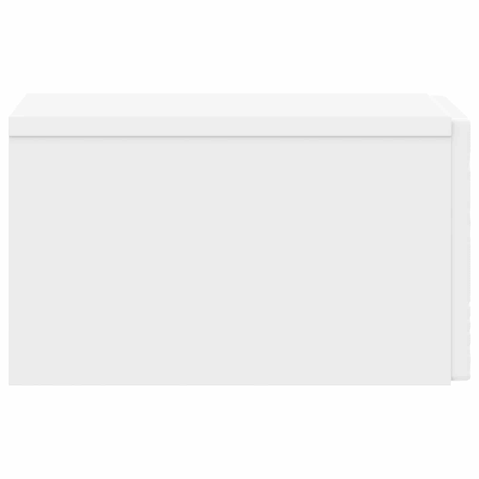 Mesa Lateral Montada en la Pared 2 pcs Blanco 34,5 x 33 x 20 cm