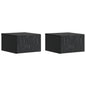 Mesa Lateral Montada en la Pared 2 pcs Blanco 34,5 x 33 x 20 cm
