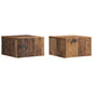 Mesa Lateral Montada en la Pared 2 pcs Blanco 34,5 x 33 x 20 cm