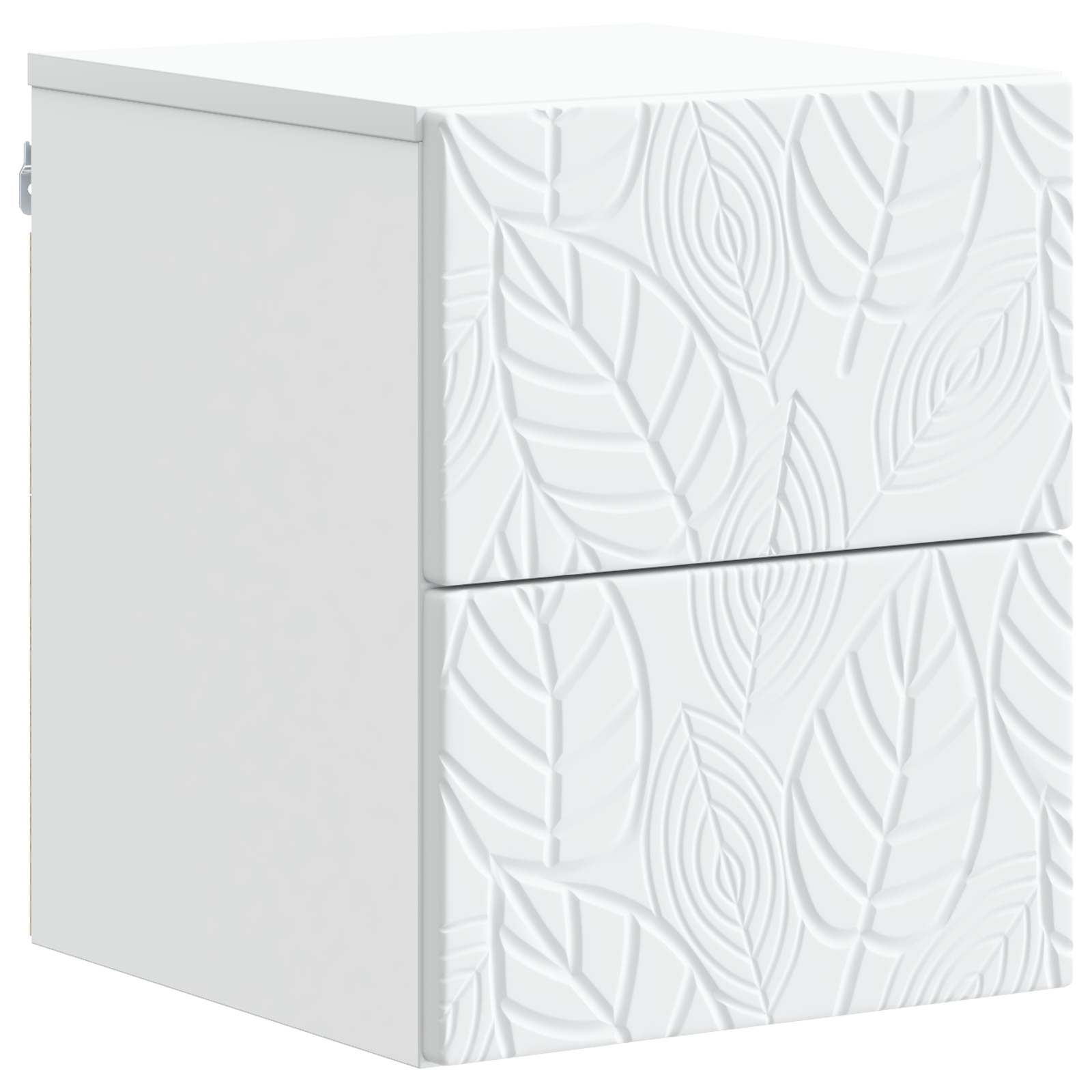 Mesita de Noche de Pared 2 pcs Blanco 34,5 x 33 x 40 cm