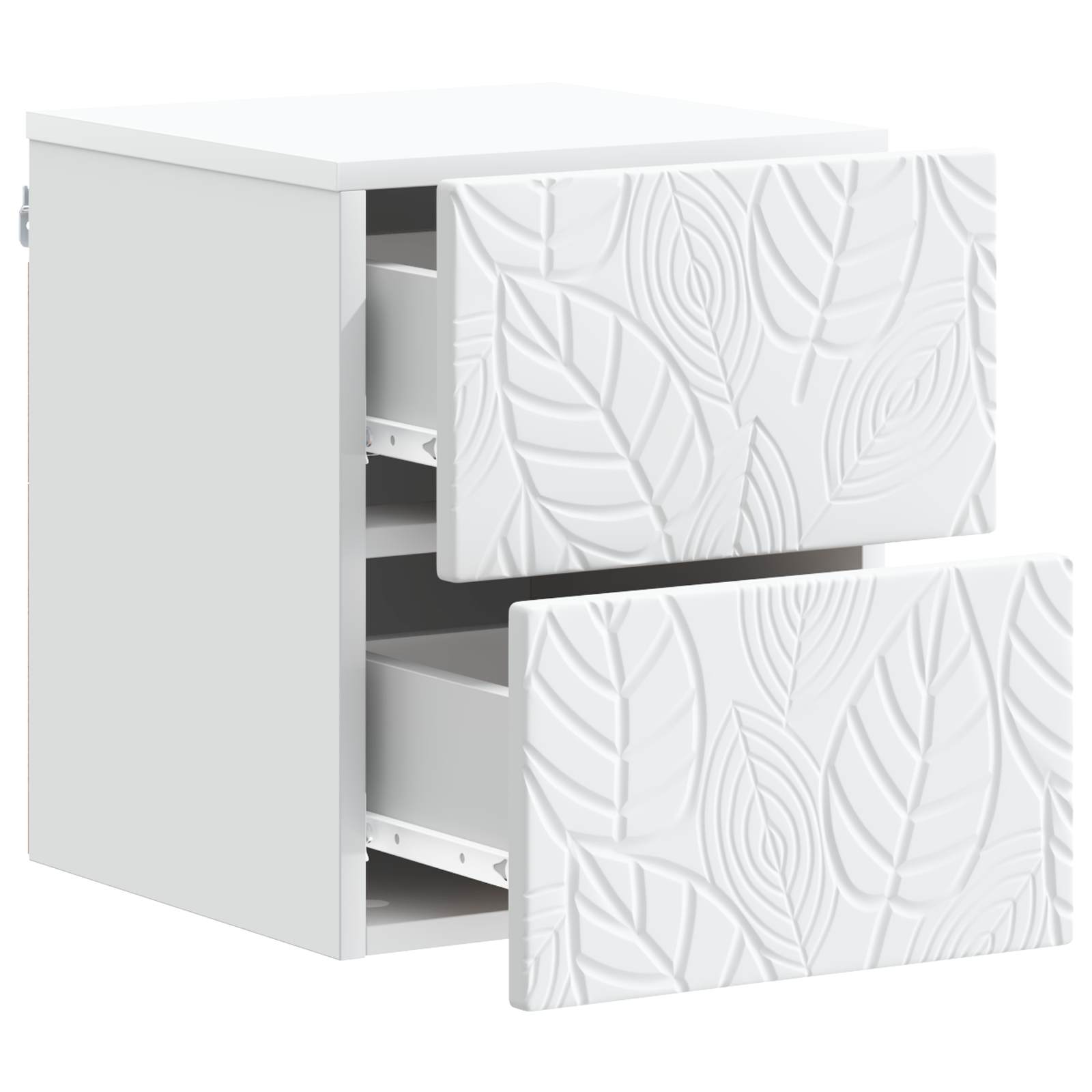 Mesita de Noche de Pared 2 pcs Blanco 34,5 x 33 x 40 cm