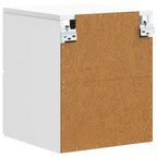 Mesita de Noche de Pared 2 pcs Blanco 34,5 x 33 x 40 cm