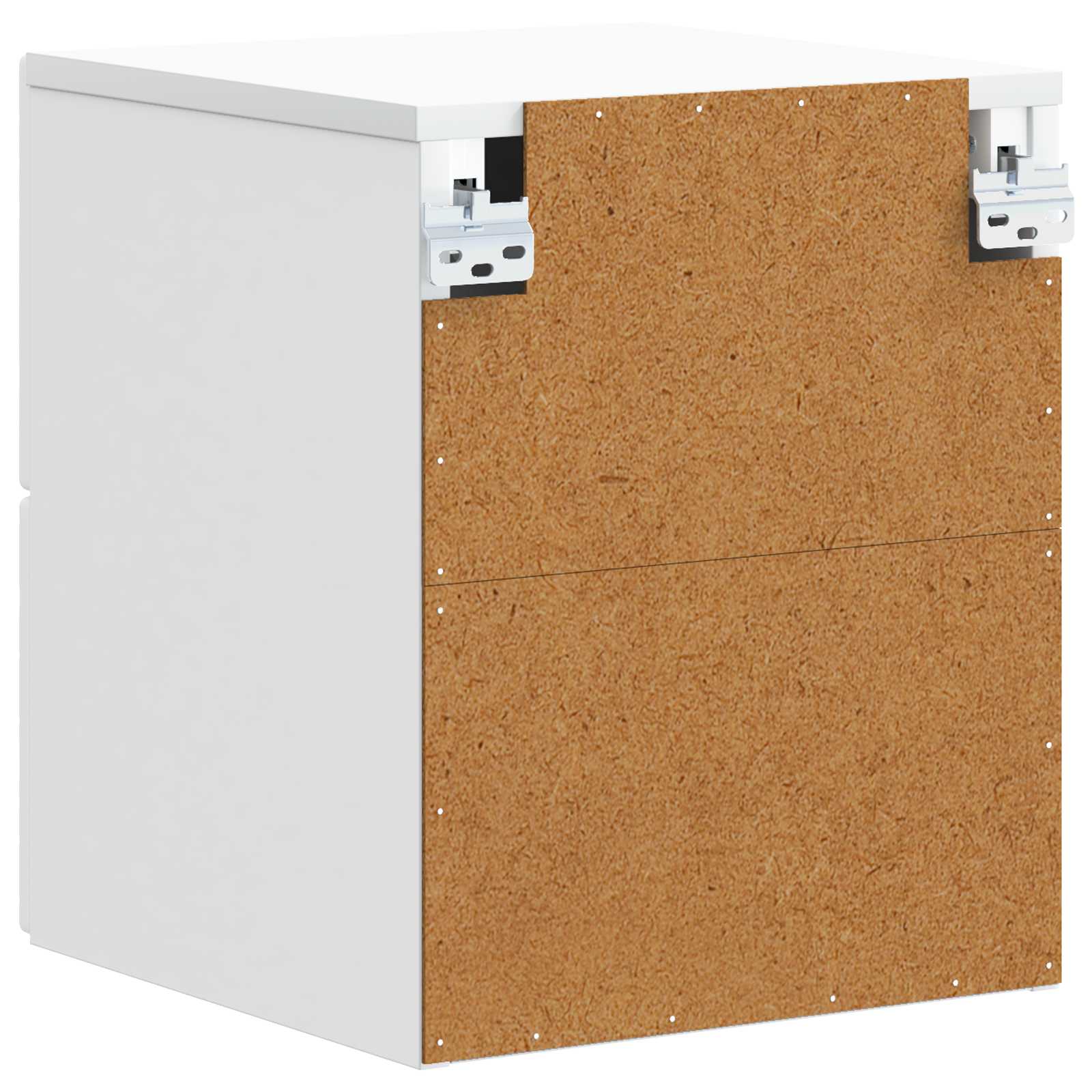 Mesita de Noche de Pared 2 pcs Blanco 34,5 x 33 x 40 cm