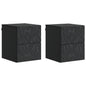 Mesita de Noche de Pared 2 pcs Blanco 34,5 x 33 x 40 cm