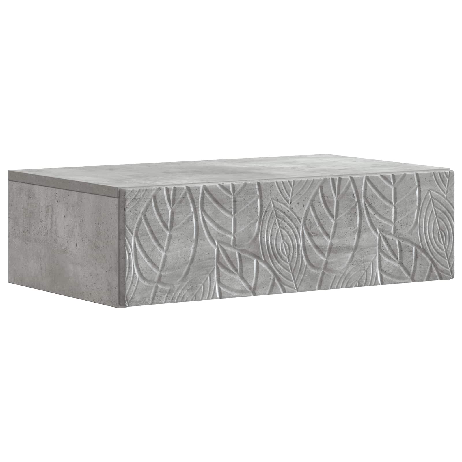 Mesa Lateral Montada en la Pared Blanco Brillante