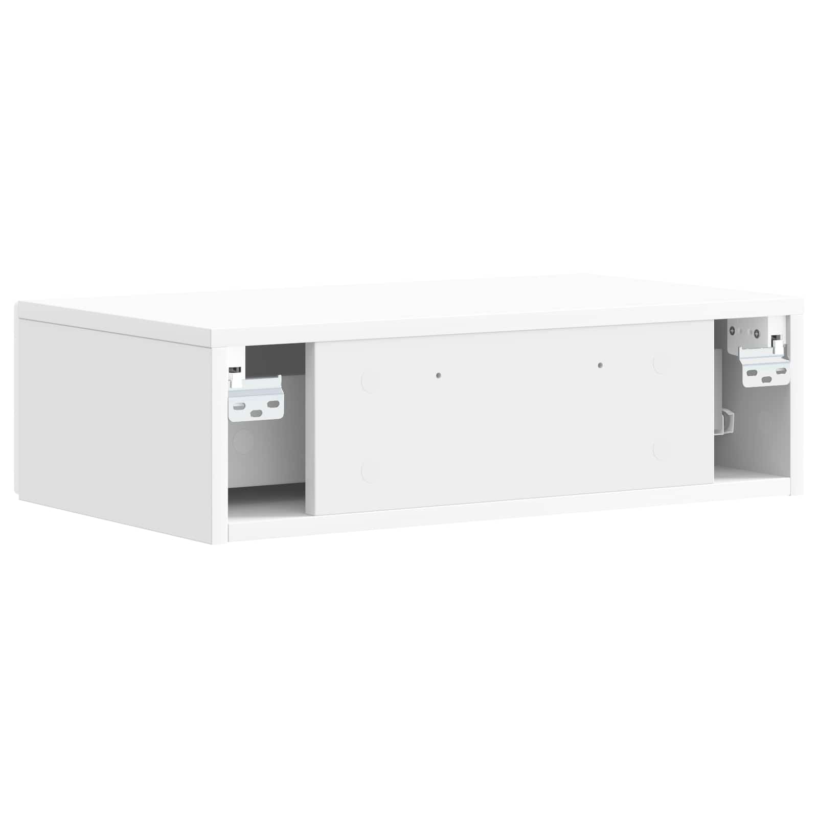 Mesa Lateral Montada en la Pared Blanco Brillante