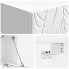 Mueble de TV de pared 59,5 x 31 cm Blanco Brillante