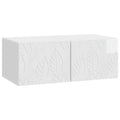 Mueble de TV de pared 59,5 x 31 cm Blanco Brillante