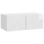 Mueble de TV de pared 59,5 x 31 cm Blanco Brillante