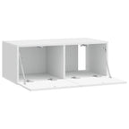 Mueble de TV de pared 59,5 x 31 cm Blanco Brillante
