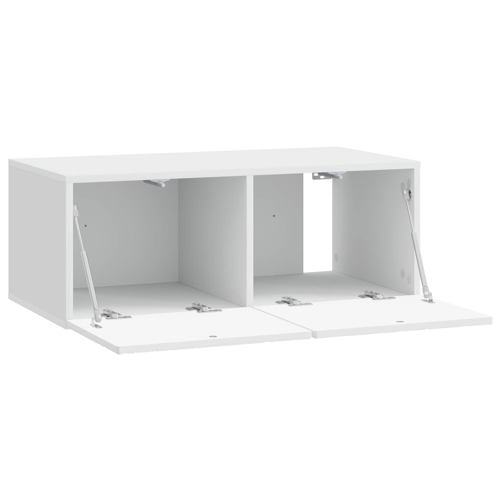 Mueble de TV de pared 59,5 x 31 cm Blanco Brillante