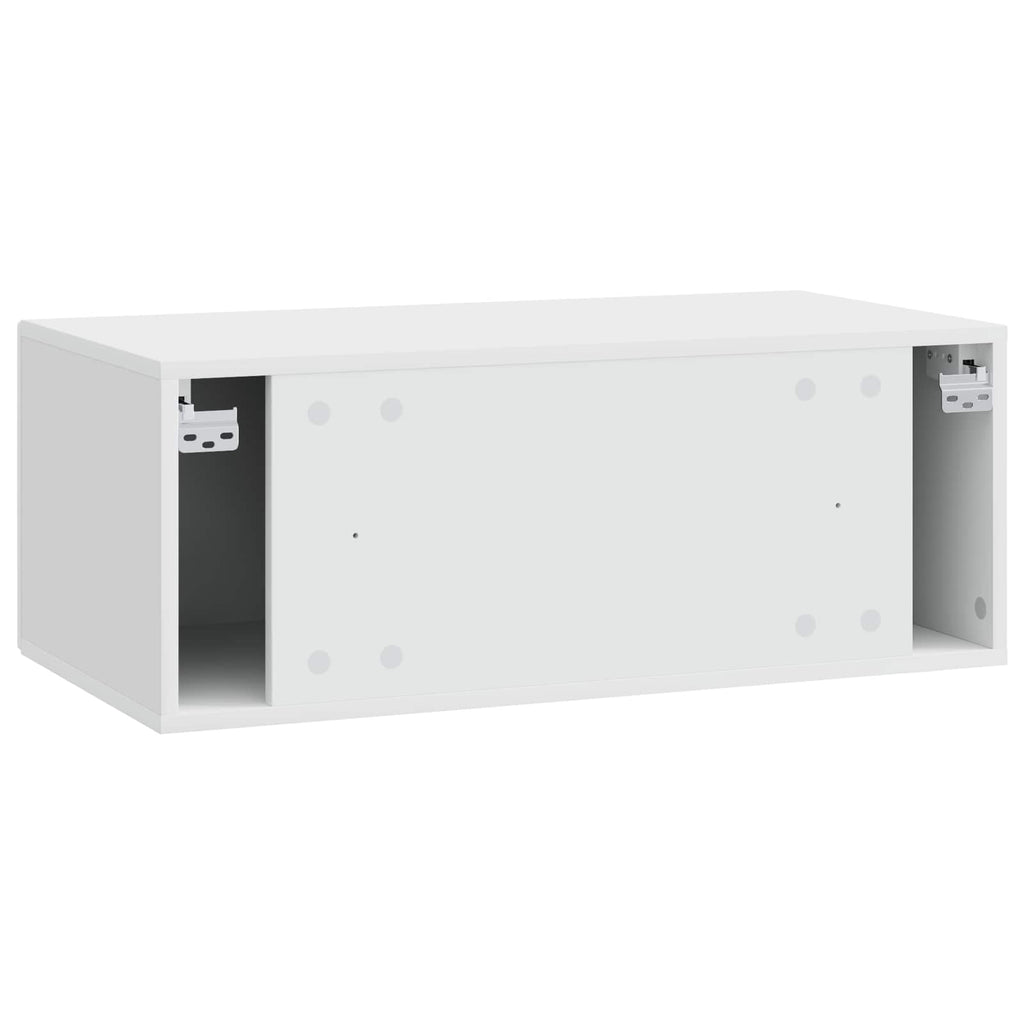 Mueble de TV de pared 59,5 x 31 cm Blanco Brillante