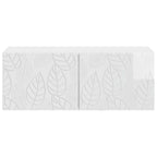 Mueble de TV de pared 59,5 x 31 cm Blanco Brillante