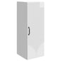 Armario de pared Blanco Brillante 33 x 34,5 x 90 cm