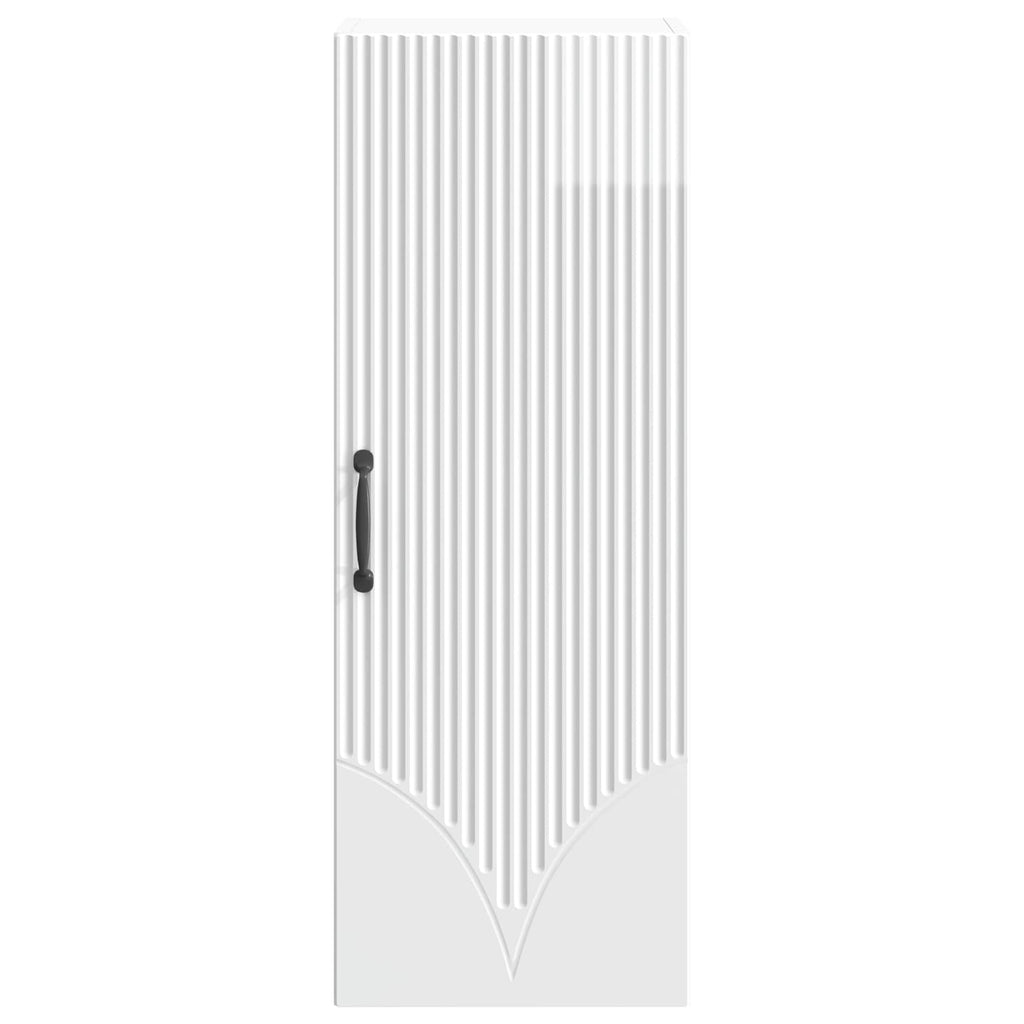 Armario de pared Blanco Brillante 33 x 34,5 x 90 cm