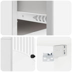 Mesita de Noche de Pared 2 pcs Brillante 34,5 x 33 x 20 cm