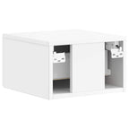 Mesita de Noche de Pared 2 pcs Brillante 34,5 x 33 x 20 cm
