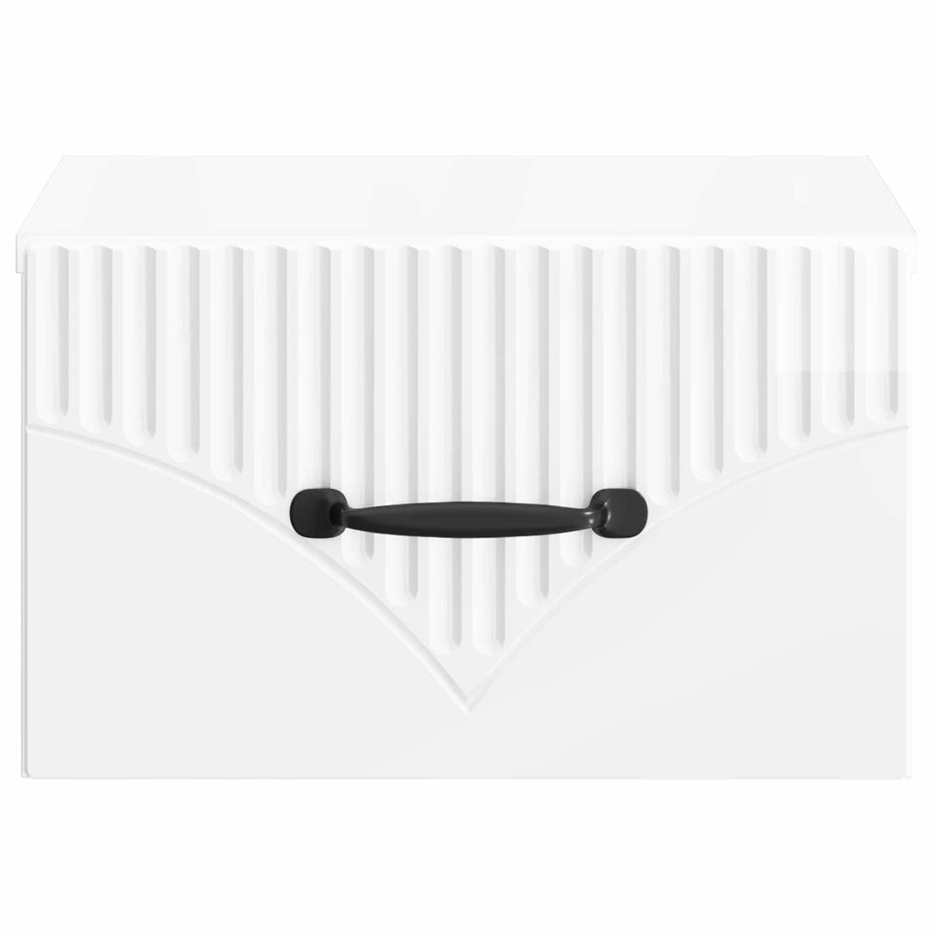 Mesita de Noche de Pared 2 pcs Brillante 34,5 x 33 x 20 cm