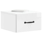 Mesita de Noche de Pared 2 pcs Brillante 34,5 x 33 x 20 cm