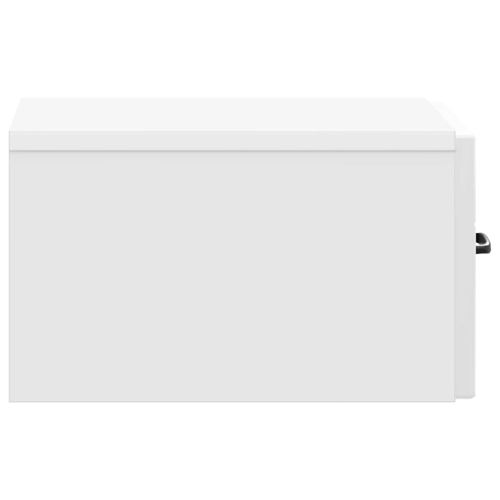 Mesita de Noche de Pared 2 pcs Brillante 34,5 x 33 x 20 cm