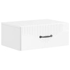 Mesita de Noche de Pared 2 pcs Brillante 49 x 34,5 x 20 cm