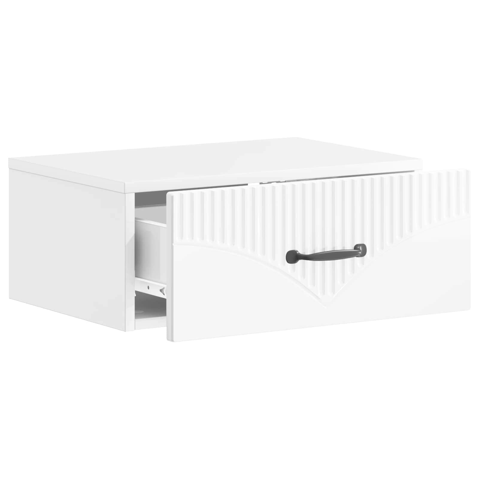 Mesita de Noche de Pared 2 pcs Brillante 49 x 34,5 x 20 cm