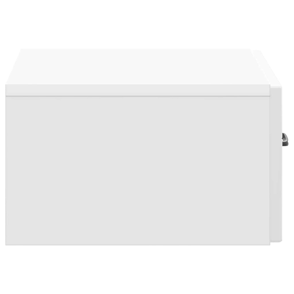 Mesita de Noche de Pared 2 pcs Brillante 49 x 34,5 x 20 cm
