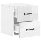 Mesita de Noche de Pared 2 pcs Brillante 34,5 x 33 x 40 cm