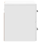 Mesita de Noche de Pared 2 pcs Brillante 34,5 x 33 x 40 cm