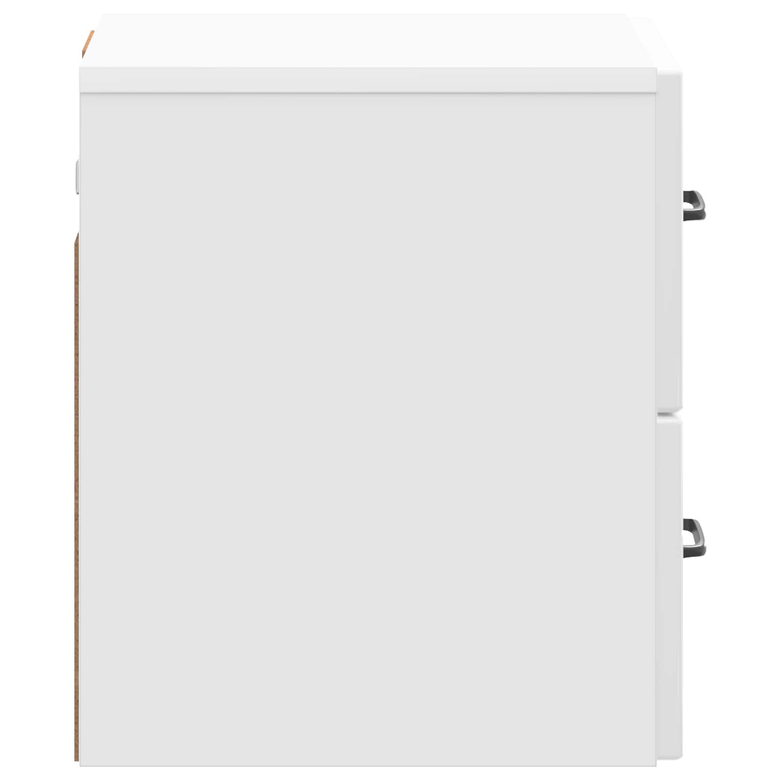 Mesita de Noche de Pared 2 pcs Brillante 34,5 x 33 x 40 cm