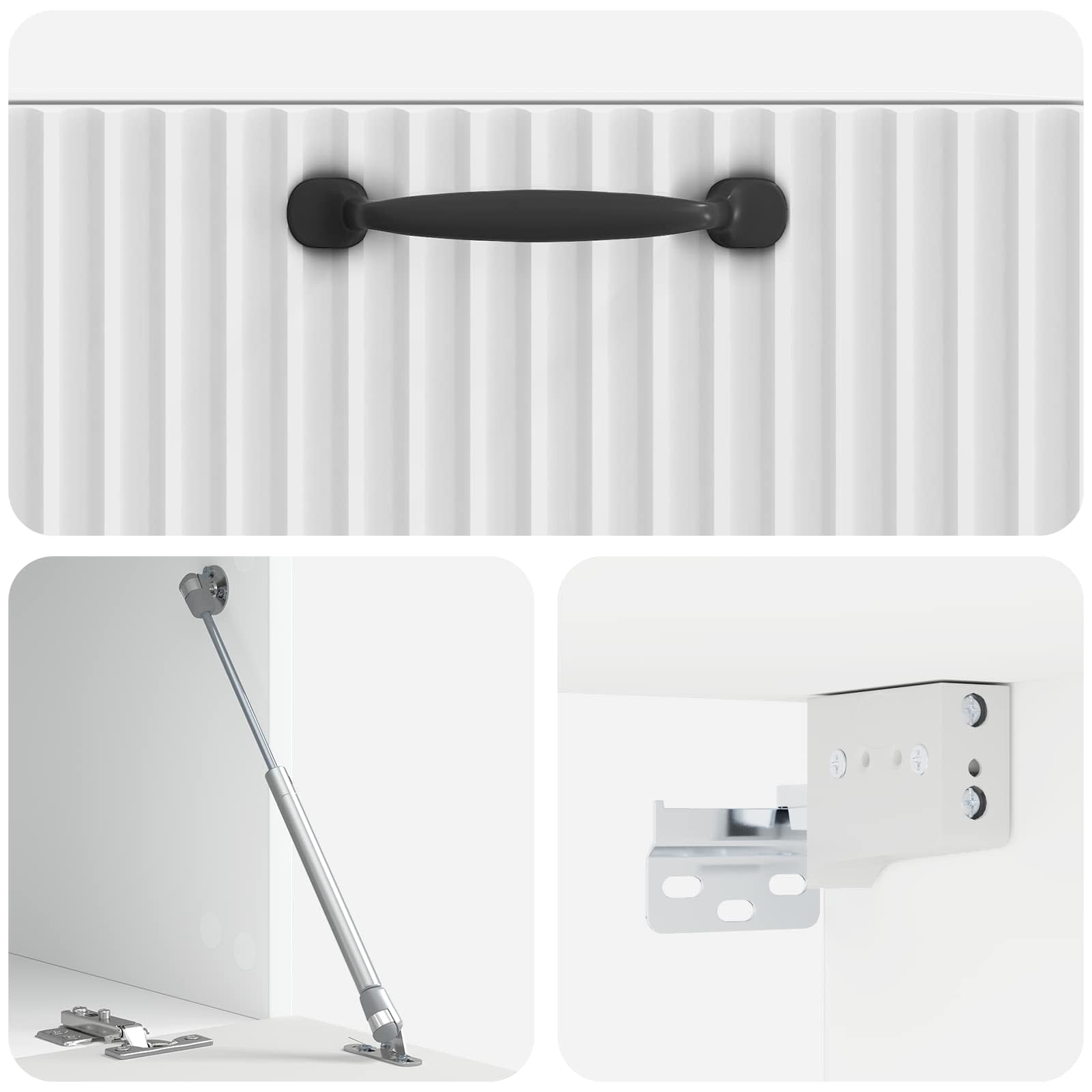 Mueble para TV de pared Brillante 59,5 x 31 x 30 cm
