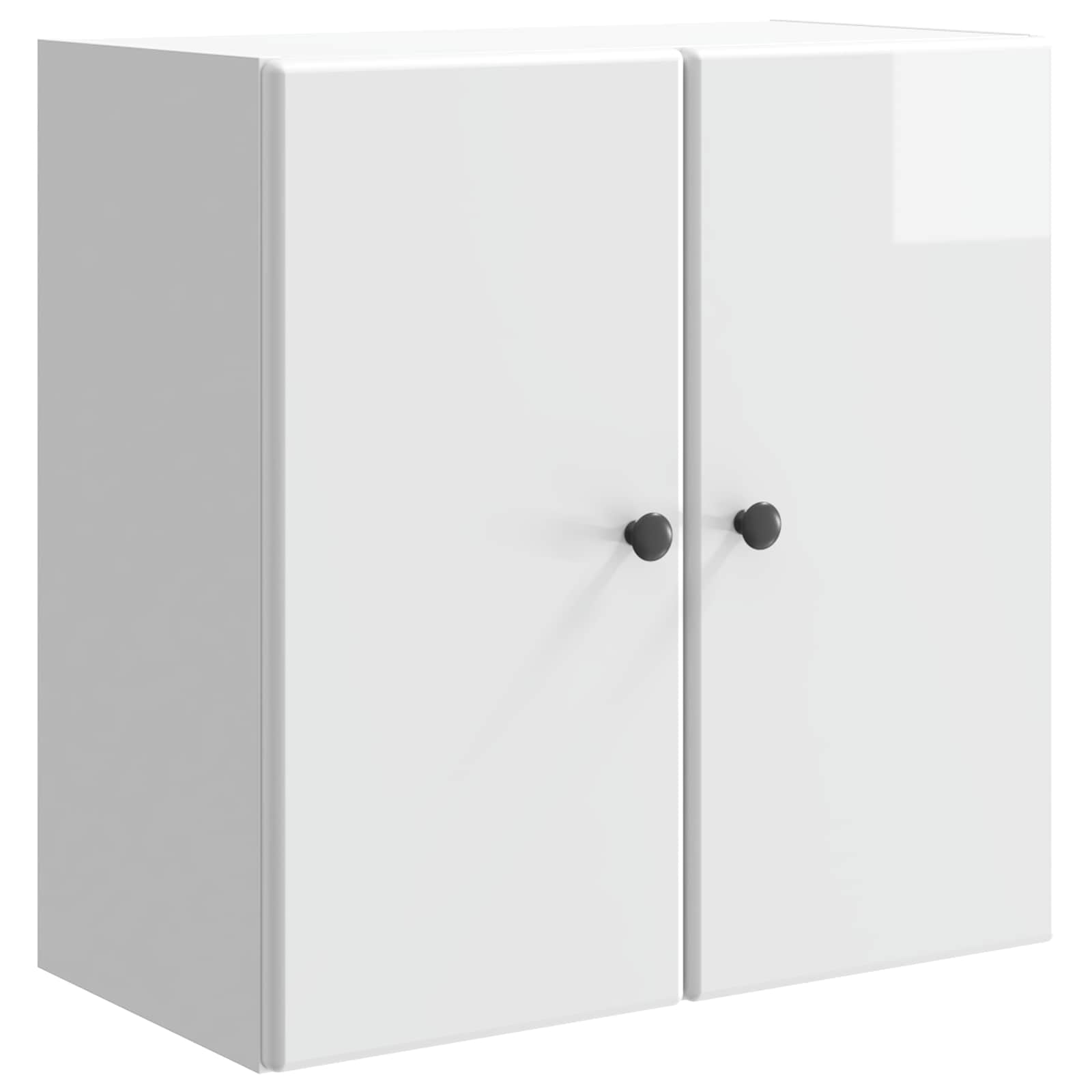 Armario de pared Blanco Brillante 33 x 34,5 x 90 cm