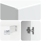 Armario de pared Blanco Brillante 33 x 34,5 x 90 cm