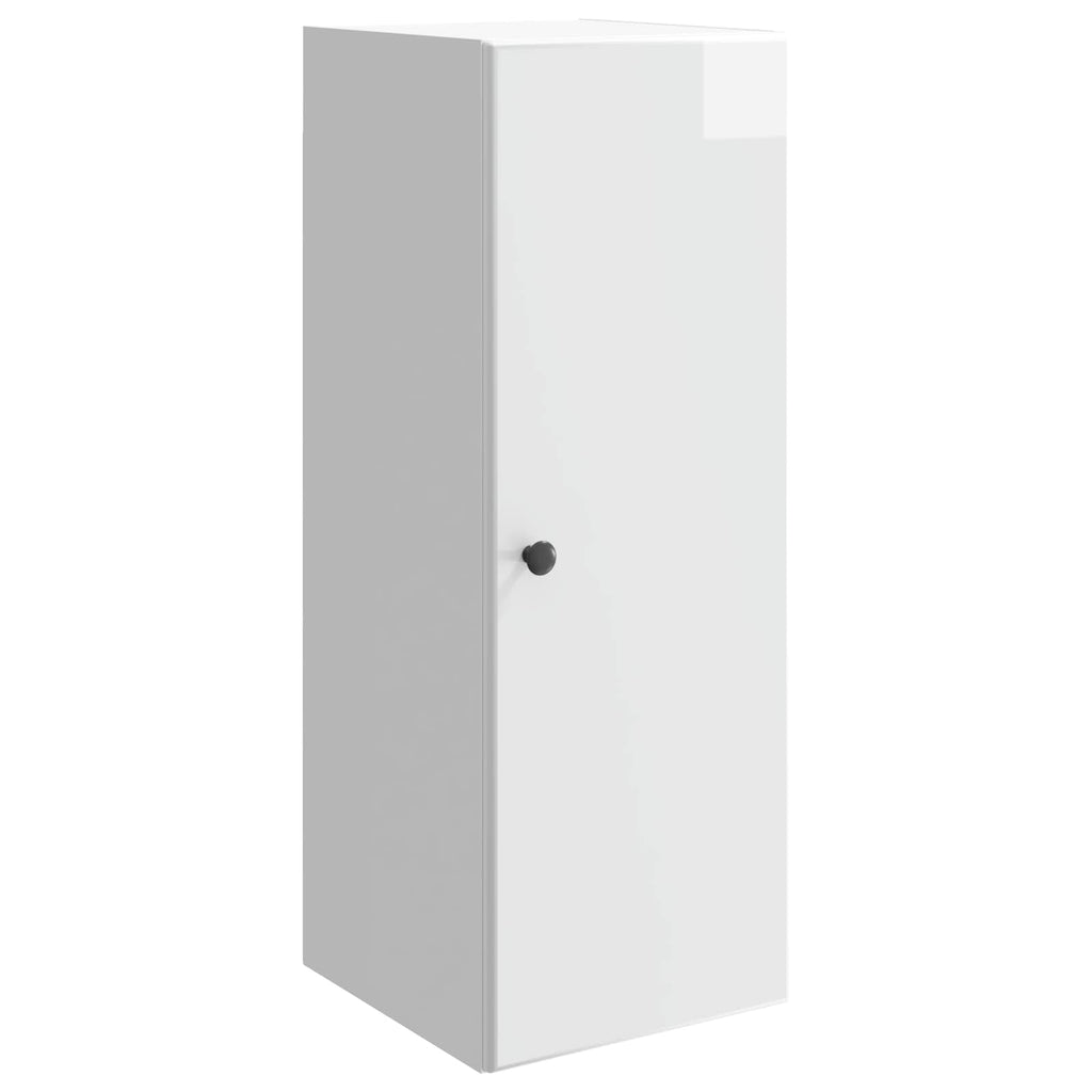 Armario de pared Blanco Brillante 33 x 34,5 x 90 cm