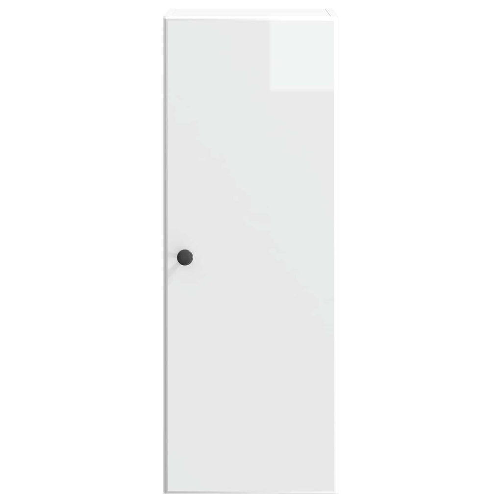 Armario de pared Blanco Brillante 33 x 34,5 x 90 cm